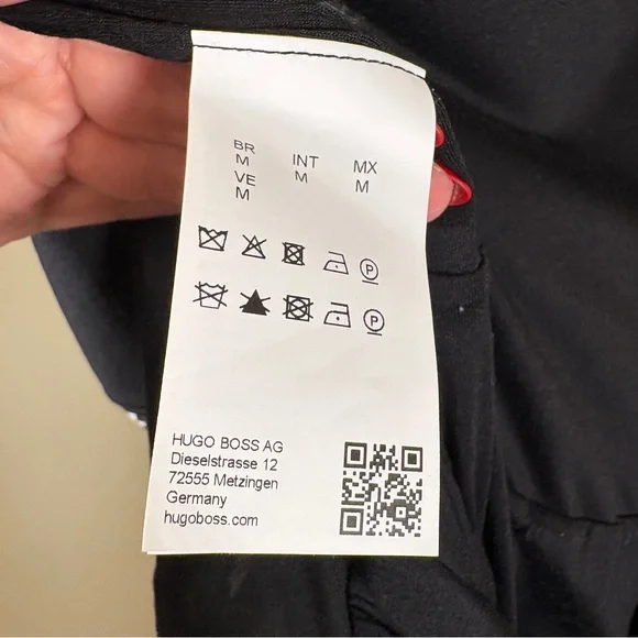 Hugo Boss Green and Black Abstract Long Sleeve Dress Size Medium - Picture 11 of 16